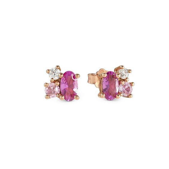 Orecchini Nomination Donna Mosaica in Argento Zircone 241606/011 - 241606/011